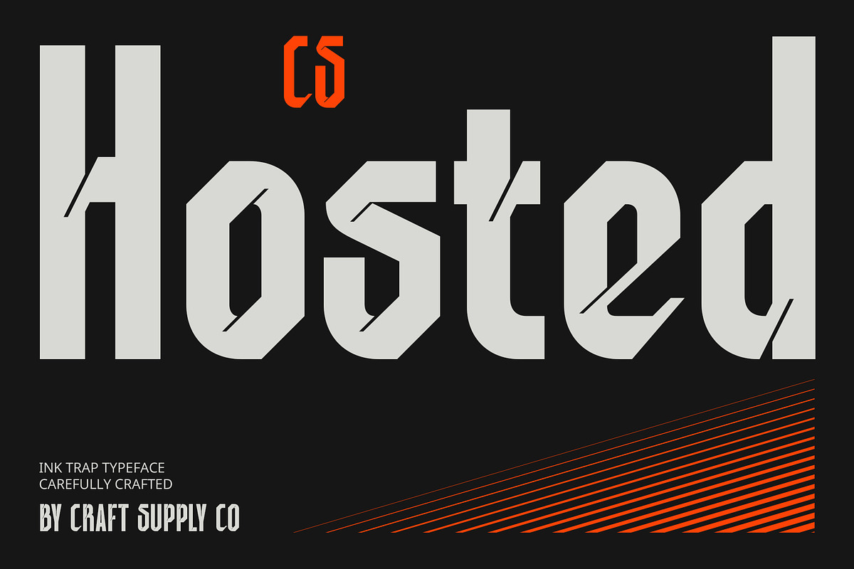 CS Hosted – Inktrap Font, a Sans Serif Font by Craft Supply Co. (Photo 1 of 8)