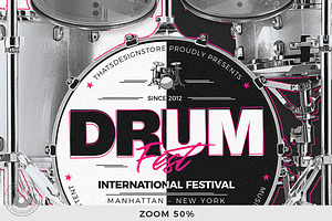 Drum Fest Flyer Template