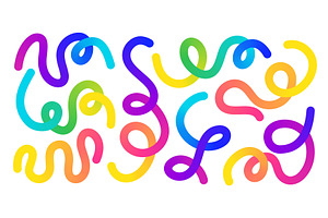 Winding curvy vivid swirls - looping, an Illustration by YuliiaOsadcha