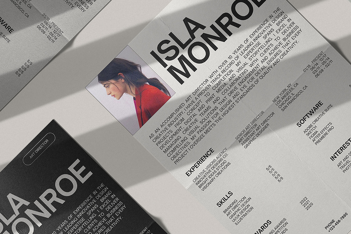 Creative Modern Resume Template, a Resume Template by Moscovita Studio (Photo 1 of 8)