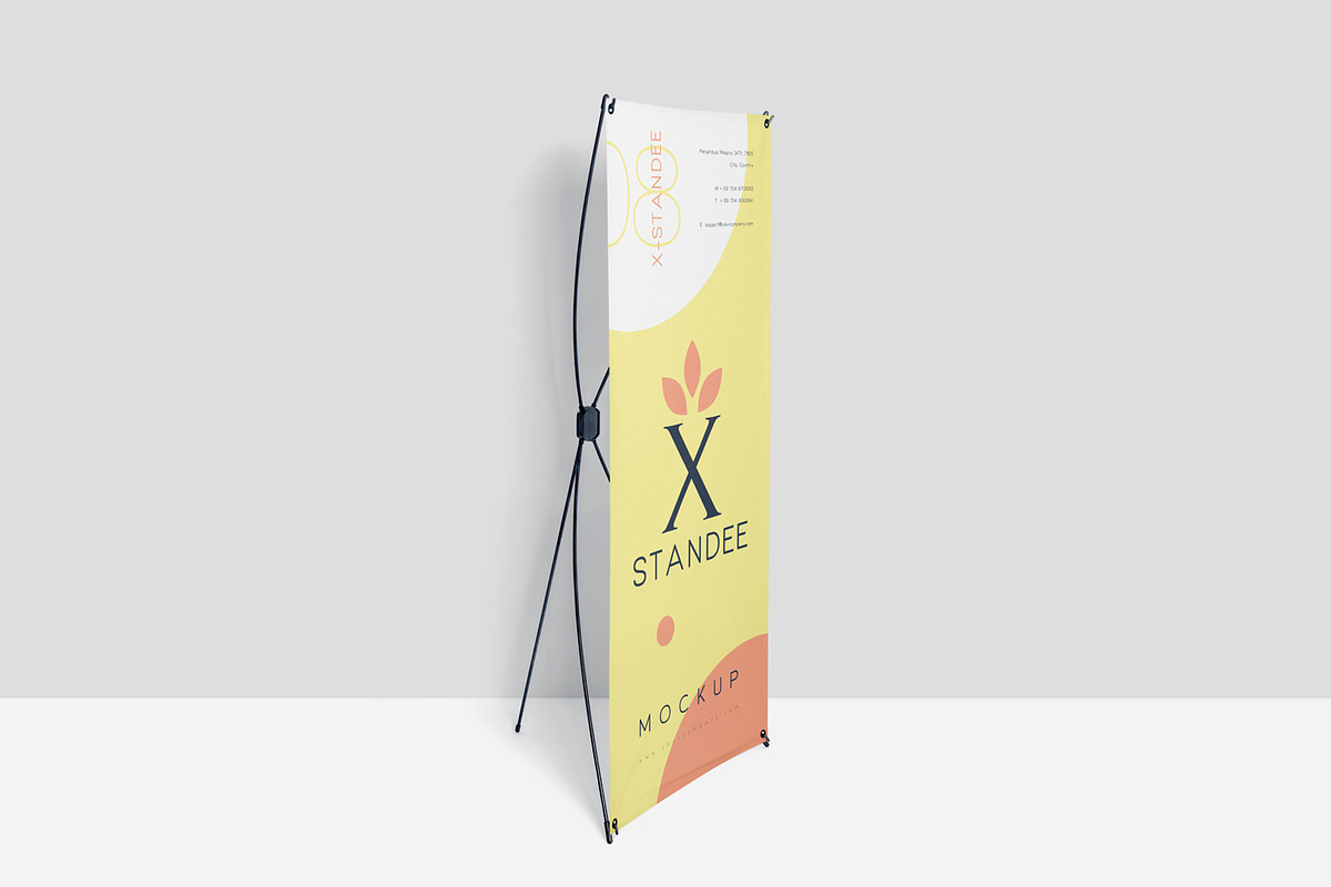 X Standee PSD Mockups, an Advertising Mockup by GfxFoundry