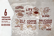 Coffee Shop Illustration Kit & Logo, an Illustration by Dawnside Graphic (Thumbnail 4 of 10)