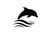 Dolphin Jumping Silhouette Vector bu, an Illustration by Designs_River (Thumbnail 12 of 48)
