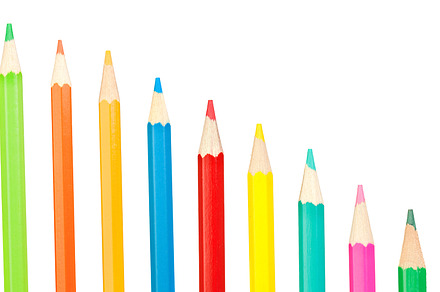 Colored pencils row, a School & Education Photo by José Manuel Gelpi