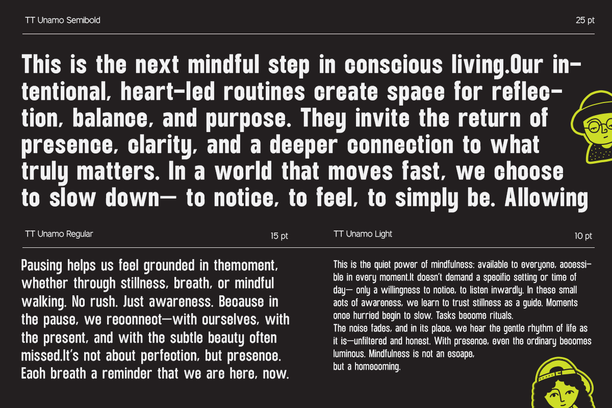 TT Unamo - Sans Display Condensed, a Sans Serif Font by truetype (Photo 7 of 15)