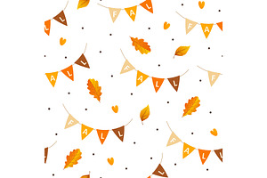 Autumnal Seamless Pattern