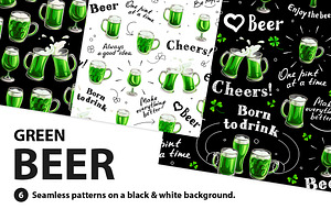 Green Beer. Patterns