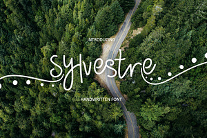 Sylvestre nature handwritten font