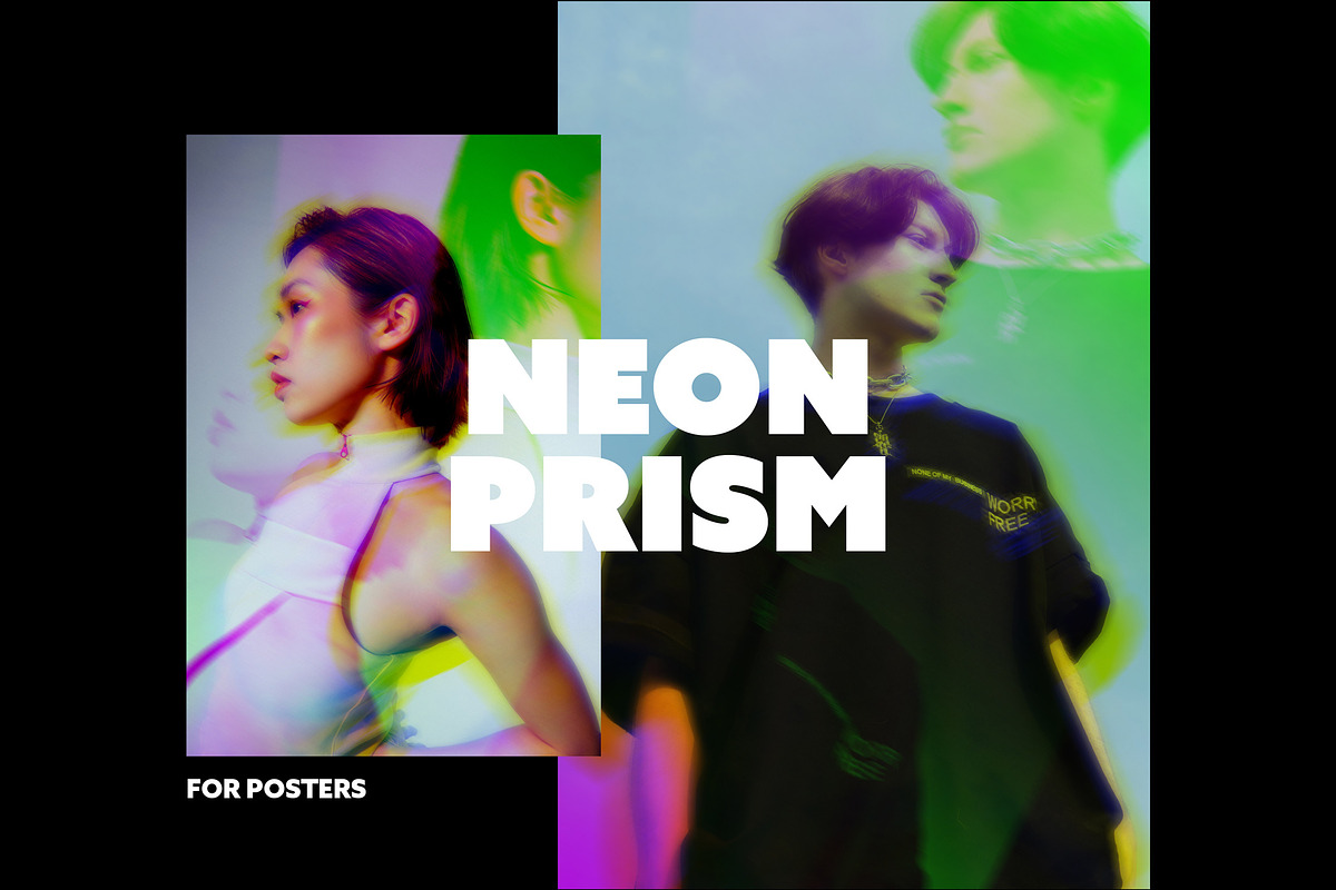 Neon Prism Poster Effect, a Layer Style Add-On by Design Squad (Photo 1 of 2)