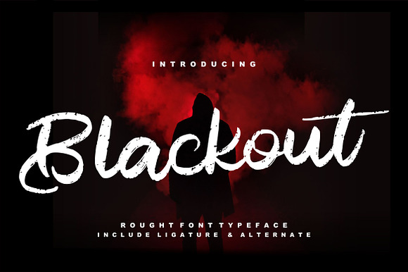 Blackout Rough Script Font