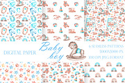 Child boy watercolor set. Birthday., a Person Illustration by SabinaWatercolorArt (Thumbnail 5 of 15)