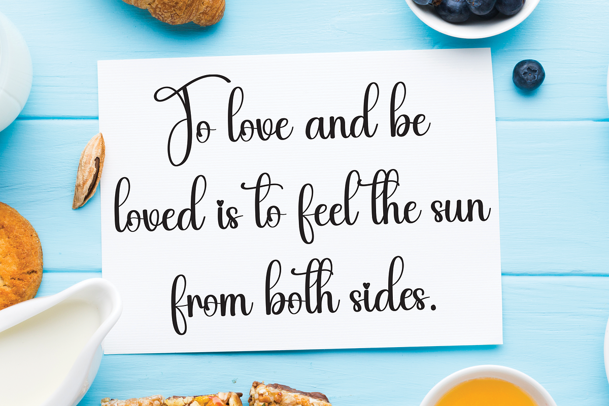 Holiday | Script Font, a Handwritten Font by Scratchones (Photo 3 of 8)