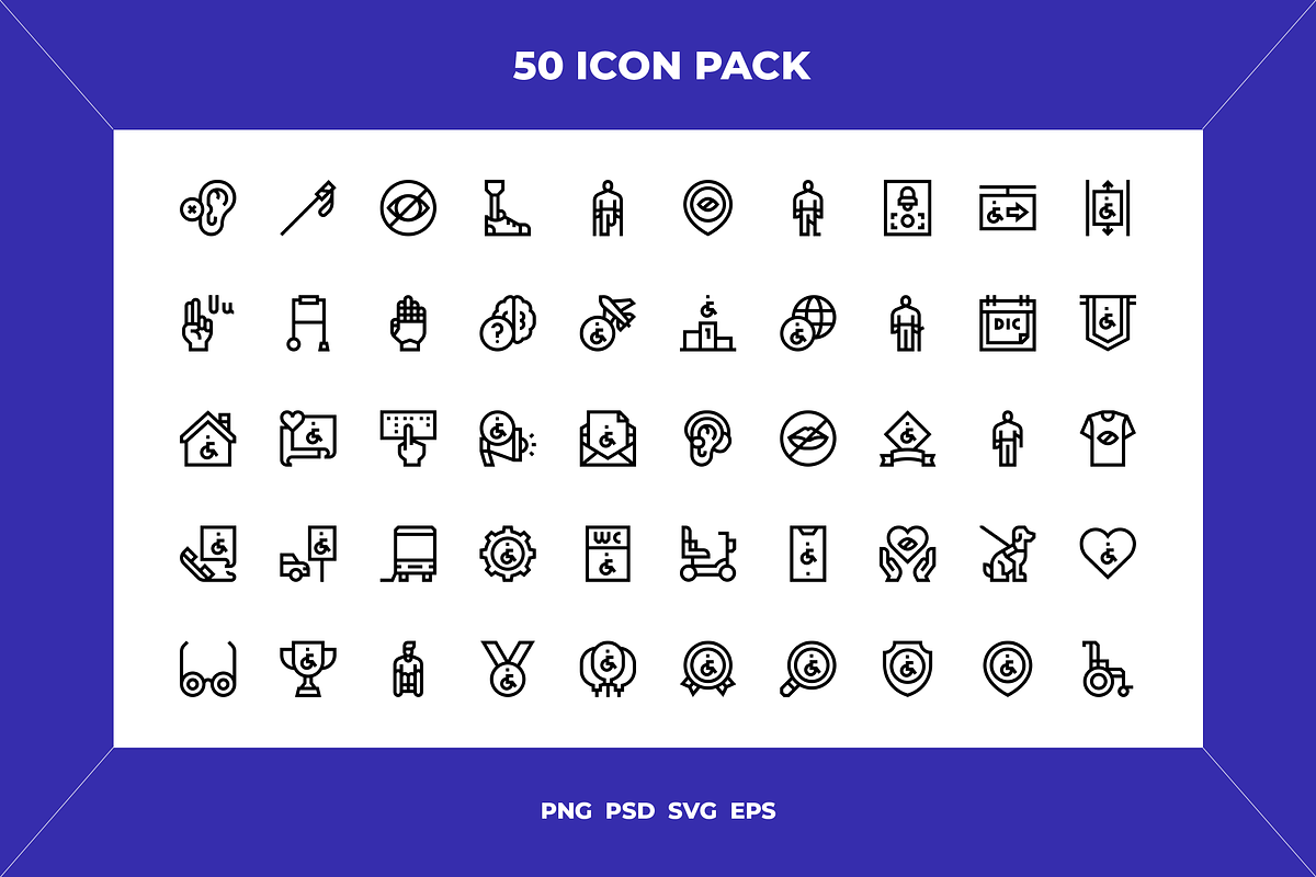 International day of persons with, a Solid Icon by Wencory (Photo 1 of 2)