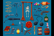 Cartoon pirate weapons, an Object Illustration by Vector Tradition (Thumbnail 1 of 3)