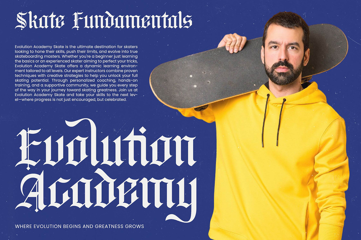 Bluster Elation Modern Blackletter, a Blackletter Font by timelesstype.co (Photo 13 of 20)