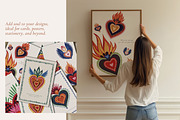 Perfectly Imperfect Mexican Hearts, a Graphic by Paper Flowers Studio (Thumbnail 3 of 6)