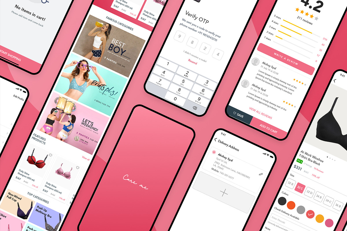 Care me - Lingeries Ecommerce UI Kit, an UI Kit Template by SyalUIUX (Photo 6 of 12)