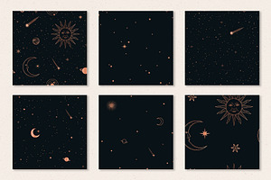 Celestial Seamless Patterns