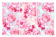 Sherbet | Watercolor roses patterns, a Pattern Graphic by Tanya Vollar (Thumbnail 5 of 11)