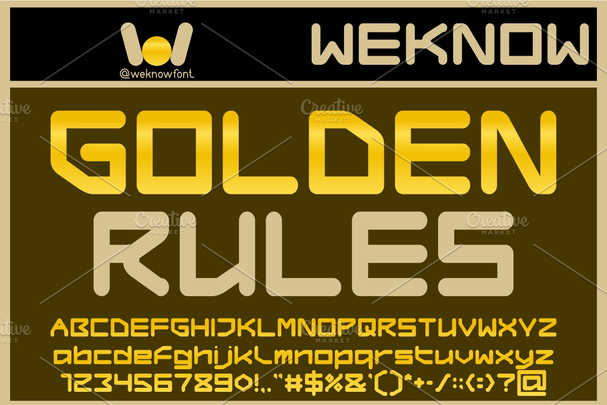 Gold Standard font, a Font by weknow (Photo 4 of 8)