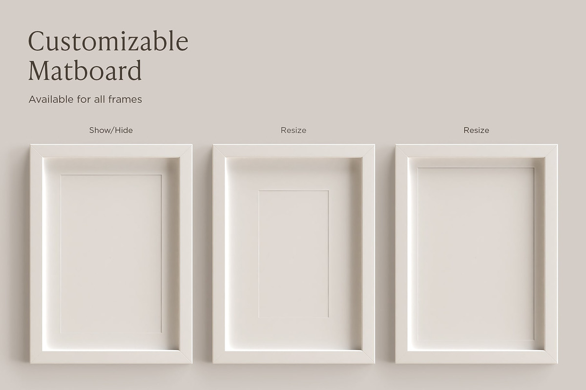Frame And Artwork Mockup Kit 1, a Print Template by Ceacle Mockup (Photo 6 of 30)