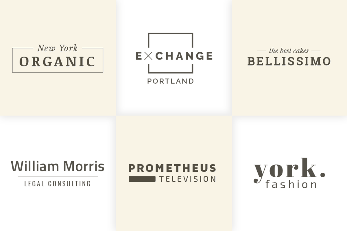 30 Minimal Typography Logo Templates, a Branding & Logo Template by PhotoMarket (Photo 3 of 12)