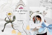 Cottage Heirloom. Collage Pack, an Object Graphic by PaperJamLab (Thumbnail 1 of 20)