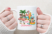 Flamingo Summer Png Sublimation Desi, an Illustration by Sublimation Artist (Thumbnail 8 of 9)