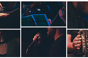 Musicians on stage closeup collage composition, a Photo by DanFLCreativo (Thumbnail 1 of 2)