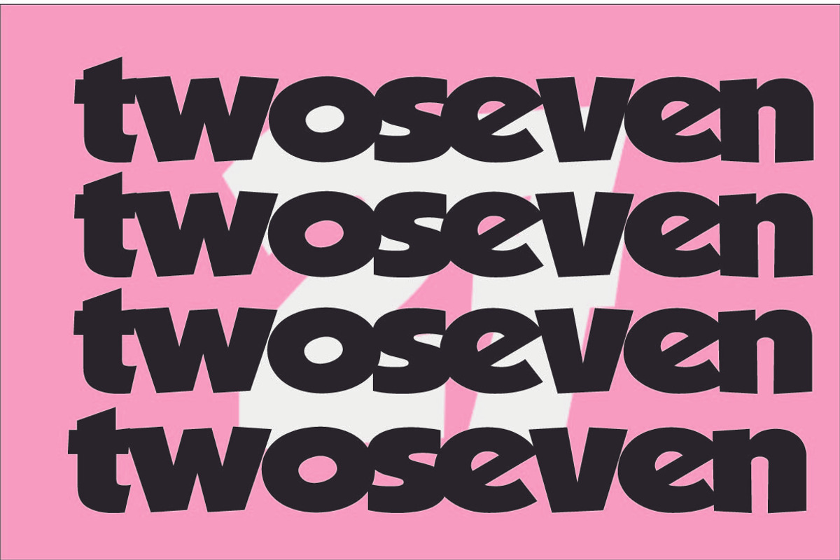 Two Seven, a Sans Serif Font by AleraStudio (Photo 2 of 5)