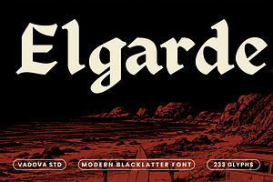 Elgarde Modern Blackletter Font