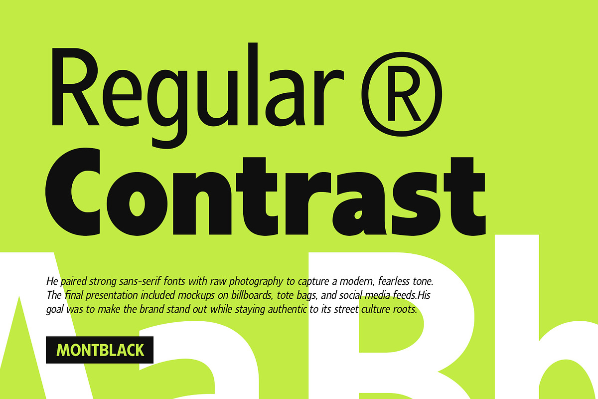 Montblack - Sans Serif Font Family, a Sans Serif Font by Umitype (Photo 2 of 10)