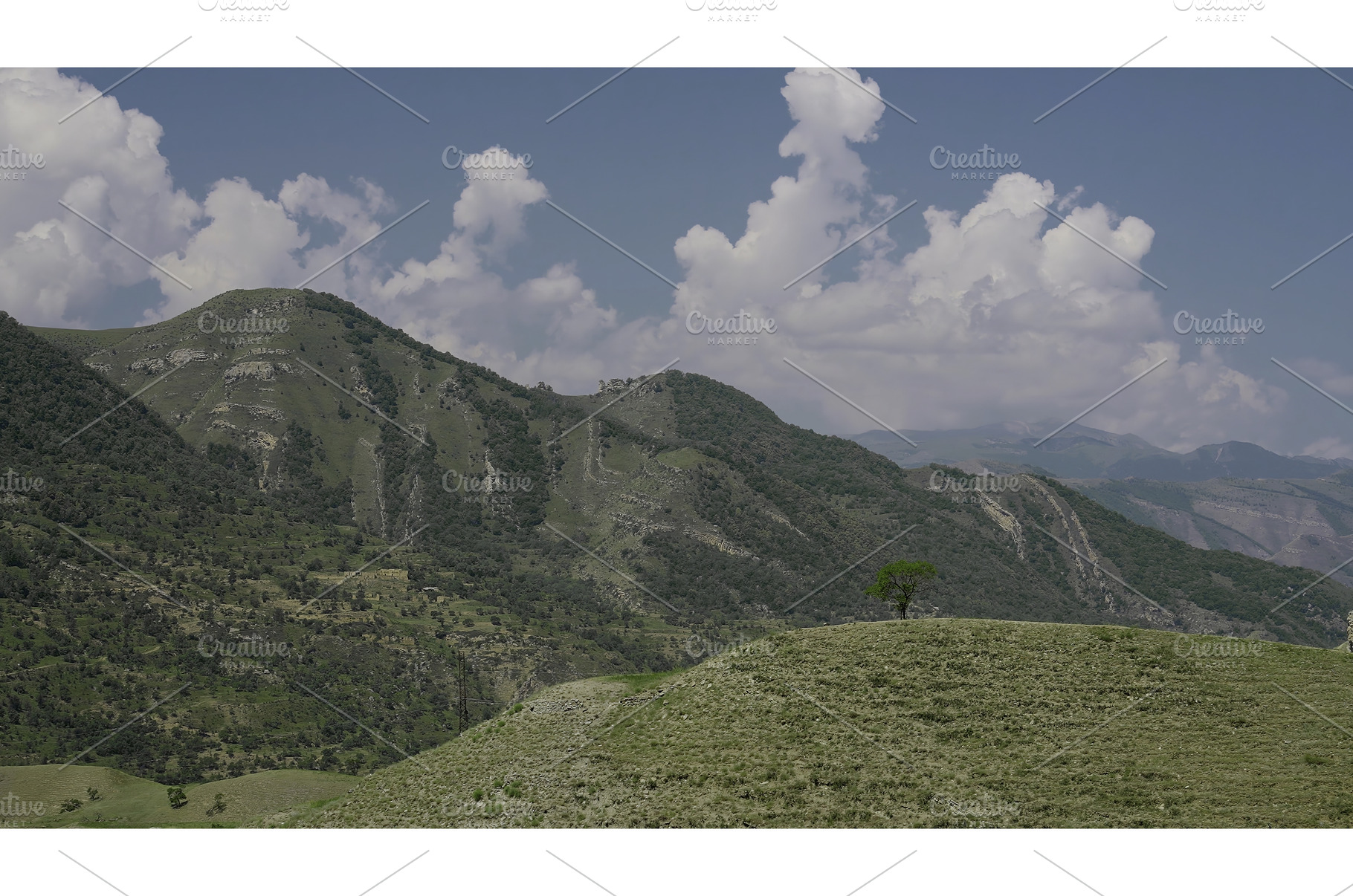 Beautiful mountain landscapes with, a Nature Photo by Media Whale Stock