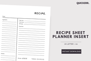 Recipe Printable Page