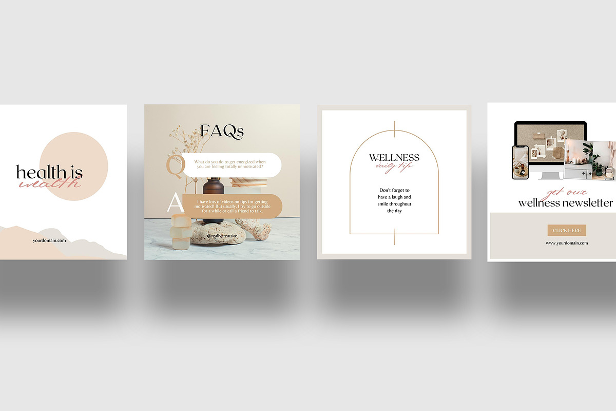 Health and Wellness Canva Template, a Social Media Template by Boinah Studio (Photo 4 of 6)