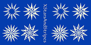 XStarsAndStripes, a Symbol Font by Ingrimayne Type (Thumbnail 3 of 5)