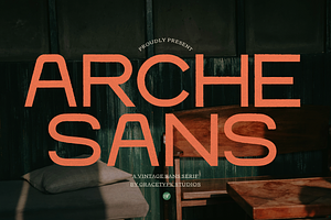 Arche Sans | Vintage Sans Serif, a Font by gracetype_studio