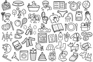 Kids Chores Clipart Collection