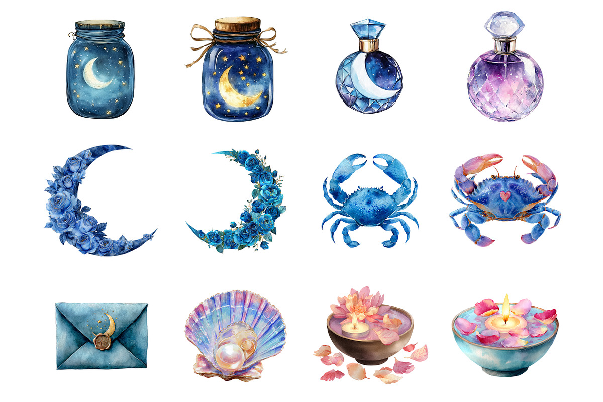 Cancer Season Clipart, an Illustration by Design Market (Photo 3 of 4)