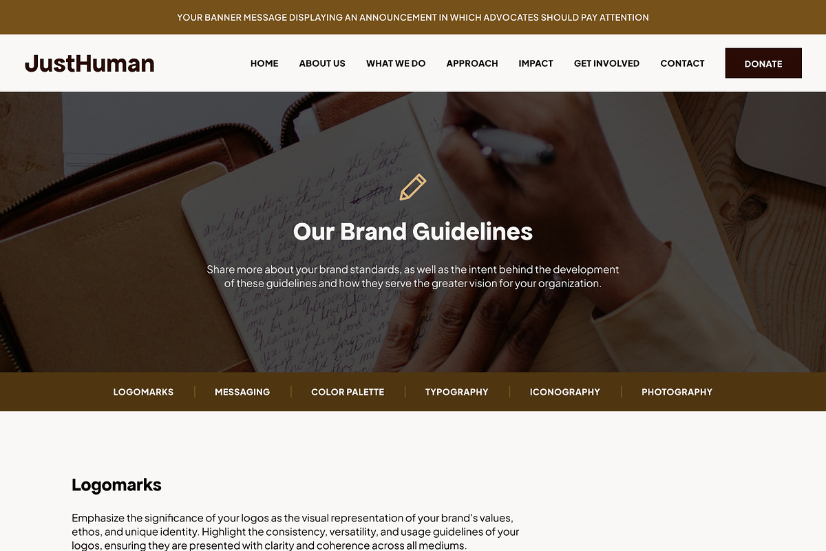 Human Rights Showit Website Template, a WordPress Template by Studio Humankind (Photo 6 of 20)