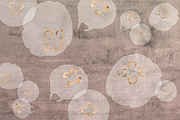 Rosy Shoals: Gold and Watercolors, a Pattern Graphic by Blixa 6 Studios (Thumbnail 2 of 5)