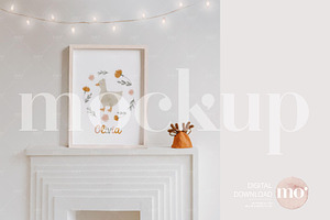 A3 Nursery Frame Mockup, a Product Mockup by MoMockups