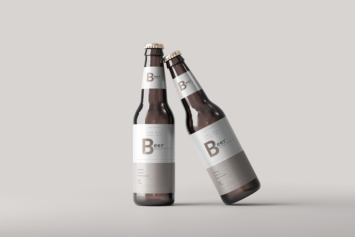 Beer Bottle Mockup, a Packaging Mockup by pmvch (Photo 4 of 10)