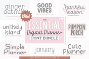Essential Digital Planner Fonts Bund, a Handwritten Font by Blush Font Co. (Thumbnail 1 of 9)