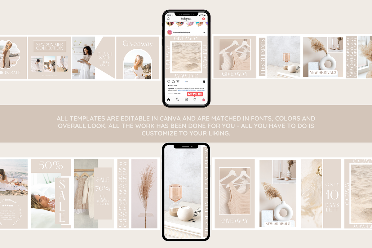Light Beige Instagram Templates preview 8