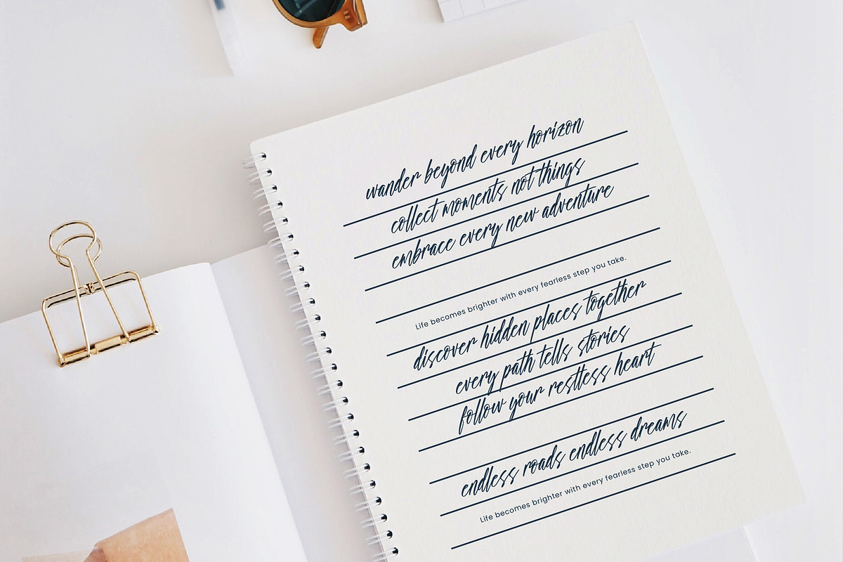Chronograph, a Script Font by operatype.co (Photo 6 of 8)