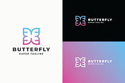 Butterfly Modern Art Butterfly Logo, a Branding & Logo Template by Design_Planet (Thumbnail 3 of 3)