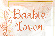 Barbie Lover, a Font by Gia Letter (Thumbnail 1 of 5)