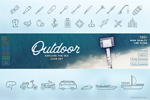 Explore the Sea Icon Set
