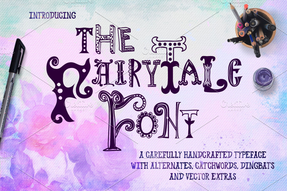 Fairy Tale Font with Extras